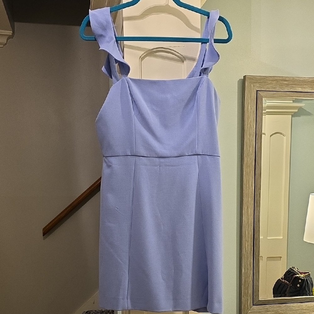 Elegant Blue Sleeveless Dress